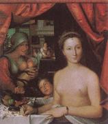 Francois Clouet A Lady in Her Bath oil